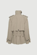 Majorstuen Trench Short Khaki