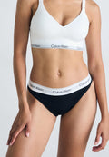 High Leg Tanga Black