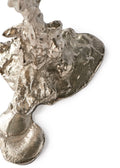 Drip Candle Holder L Silver