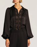 Satin Shirt Black