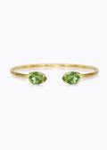 Petite Drop Armbånd | Gold & Peridot