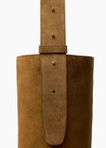 The Norma Tote Maple Brown Suede