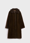 Elda Lamb Fur Coat Espresso