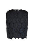 Broderie Anglaise Top Black