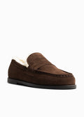 Belle Loafer Suede Dark Brown