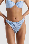 Lake Bikini Top Light Blue Print Bikini