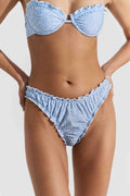 Lake Bikini Top Light Blue Print Bikini