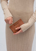 Caia Twill Wallet Black & Gold