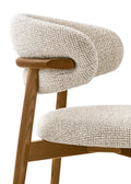Oleandro Spisestuestol Valnøtt & Boucle Hemp