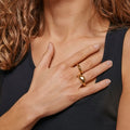 Agnete Stor Ring Gold