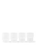 Ripple Small Glasses Frosted | 4-Pakning