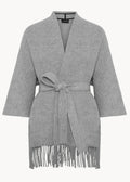 Akila Lambswool Jacket Light Grey