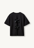 The Bow Tee Black