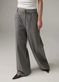 Elina Classic Gab Trousers Medium Grey