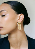Medusa Studs Earrings Gold