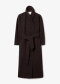 Relaxed Wool Coat Chocolate Brown