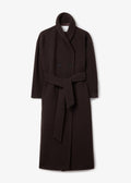 Relaxed Wool Coat Chocolate Brown