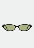 Hazel Solbrille Black & Light Green