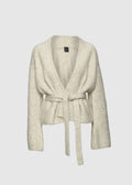 Lila Mohair Cardigan Wheat