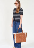 Darcy Shearling Bag Chestnut