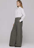 Mathilde Wool Blend Pant Grey Stripe