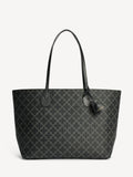 Abigail Printed Tote Bag Charcoal