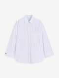 Derris Organic Cotton Shirt Black and White Mix Stripe