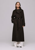 Thale Wool Coat Dark Brown