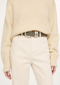 Zoira Leather Belt Deep Niche Green