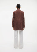 Riva Suede Blazer Marrone Blazere