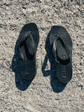 Tapered Platform Flip Flop Black