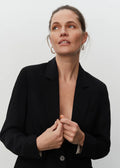 Elton Classic Gabardine Blazer Black