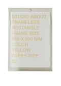 Frameless B2 Rectangle Yellow