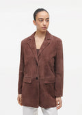 Riva Suede Blazer Marrone Blazere
