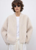 Short Reversible Shearling Jacket