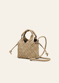Misu Mini Frappé Denim Cross-body bag
