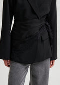 Lacia Lace Scarf Black