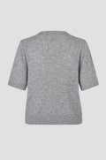 Amala Knit O-Neck Mid Grey Melange