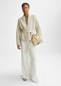 Lila Mohair Cardigan Wheat