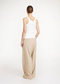 Cymbaria High-Waist Trousers Cinnamon Brown