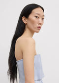 Sculpted Tube Top Dove Blue