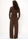 Mirel Draped Jersey Top Mocha