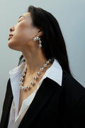 Tiny Sphere Necklace Silver