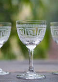 Greek Key Liquer Glasses 6pk