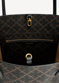 Abigail Printed Tote Bag Dark Chokolate