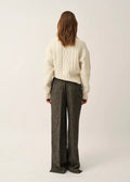 York Pants Black & Brown Herringbone
