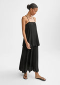 Astrid Crincle Dress Black