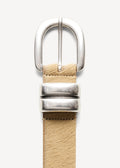 Zoira Leather Belt Wood