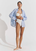 Billow Bikini Top Creme White Badetøy