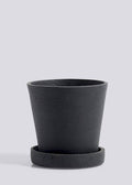 Flowerpot With Saucer Small Black
